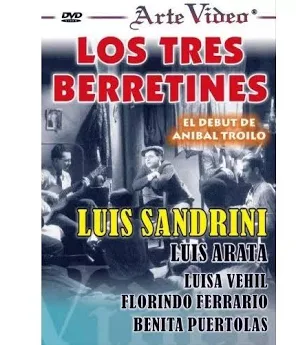 Portada de Los Tres Berretines (1933) — Primer clásico sonoro del cine argentino